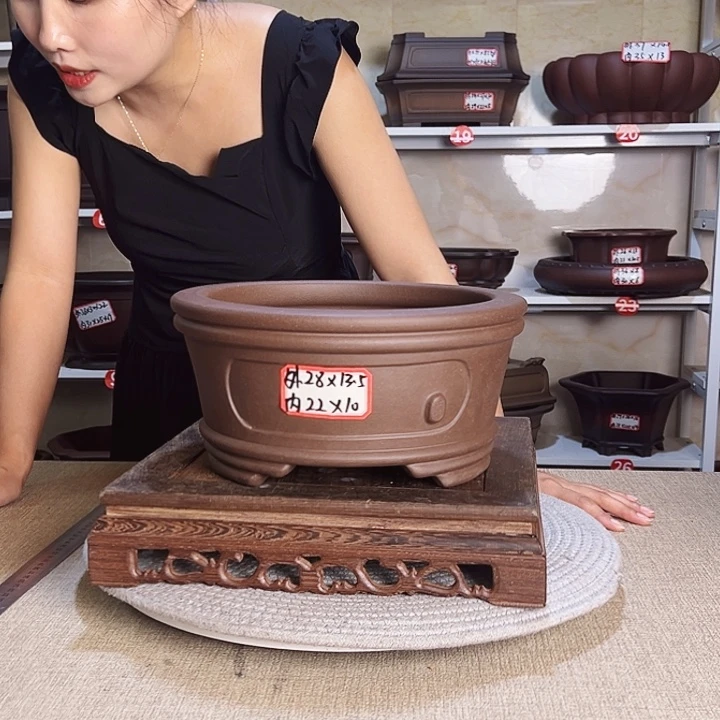 紫砂花盆紫砂花盆