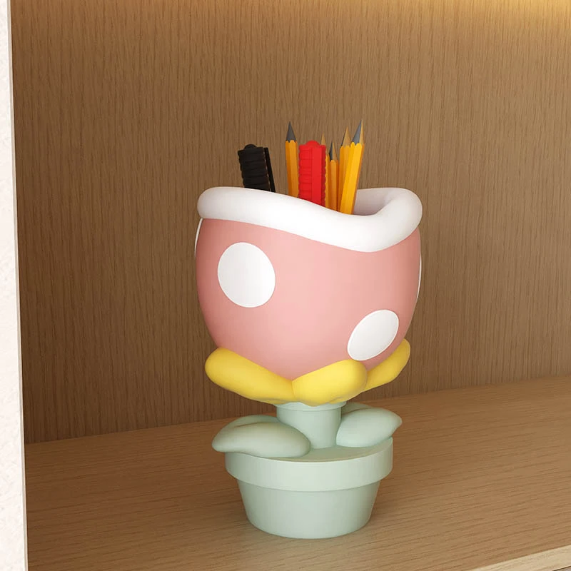 个性小众卡通食人大嘴花桌面多功能笔筒收纳空调遥控器收纳高颜值