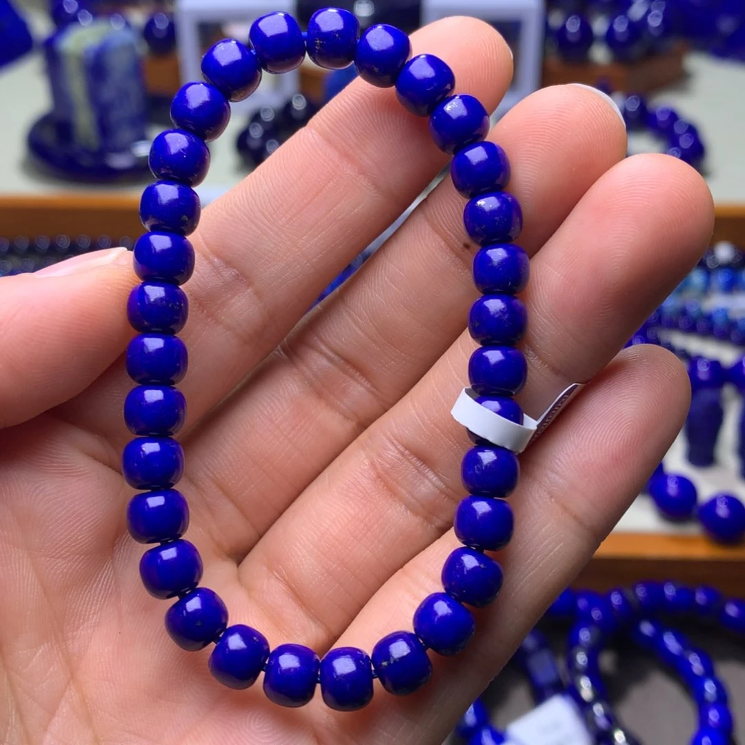 青金石手串未镶嵌6.5mm14