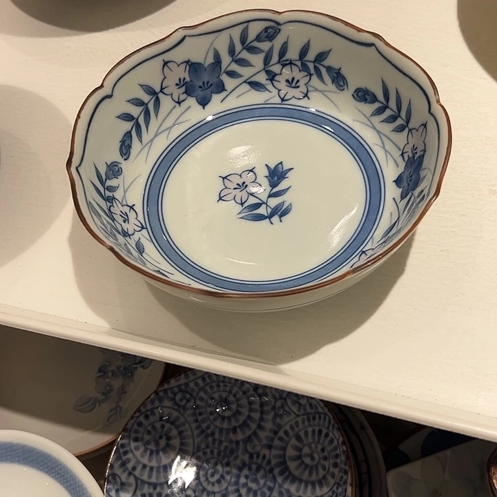 w***t瓷青花花花葵口碗一个