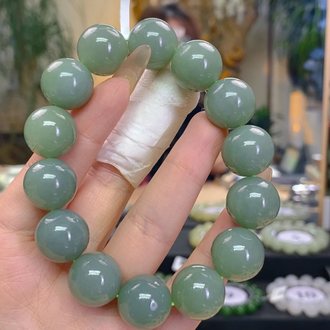 未镶嵌手串和田玉卡16且末蓝