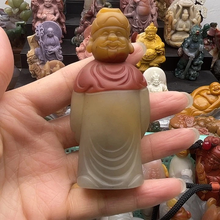 石英质玉未镶嵌手把件