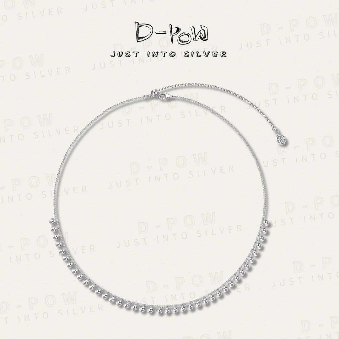 灯小炮 链子925银 项链（51cm）（9752）气质轻奢时尚百搭简约小众