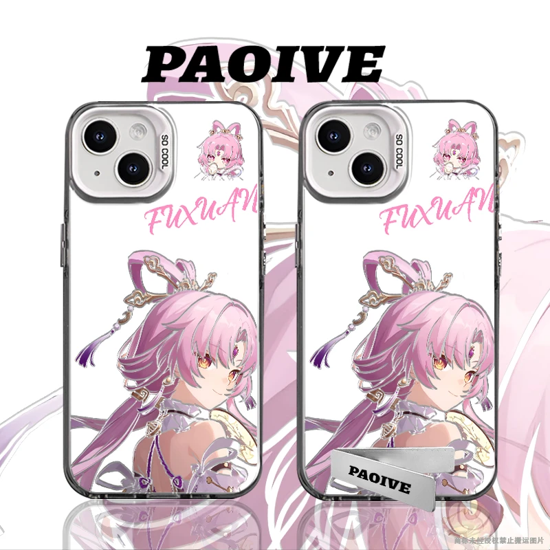 适用苹果华为vivo一加iPhone14小米三星符玄防摔彩银手机壳