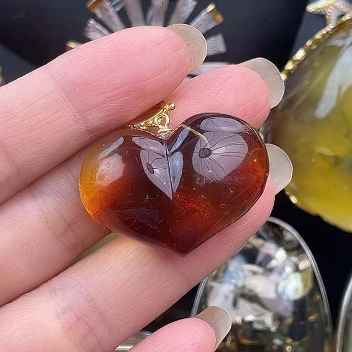 琥珀银S925镶嵌裸石