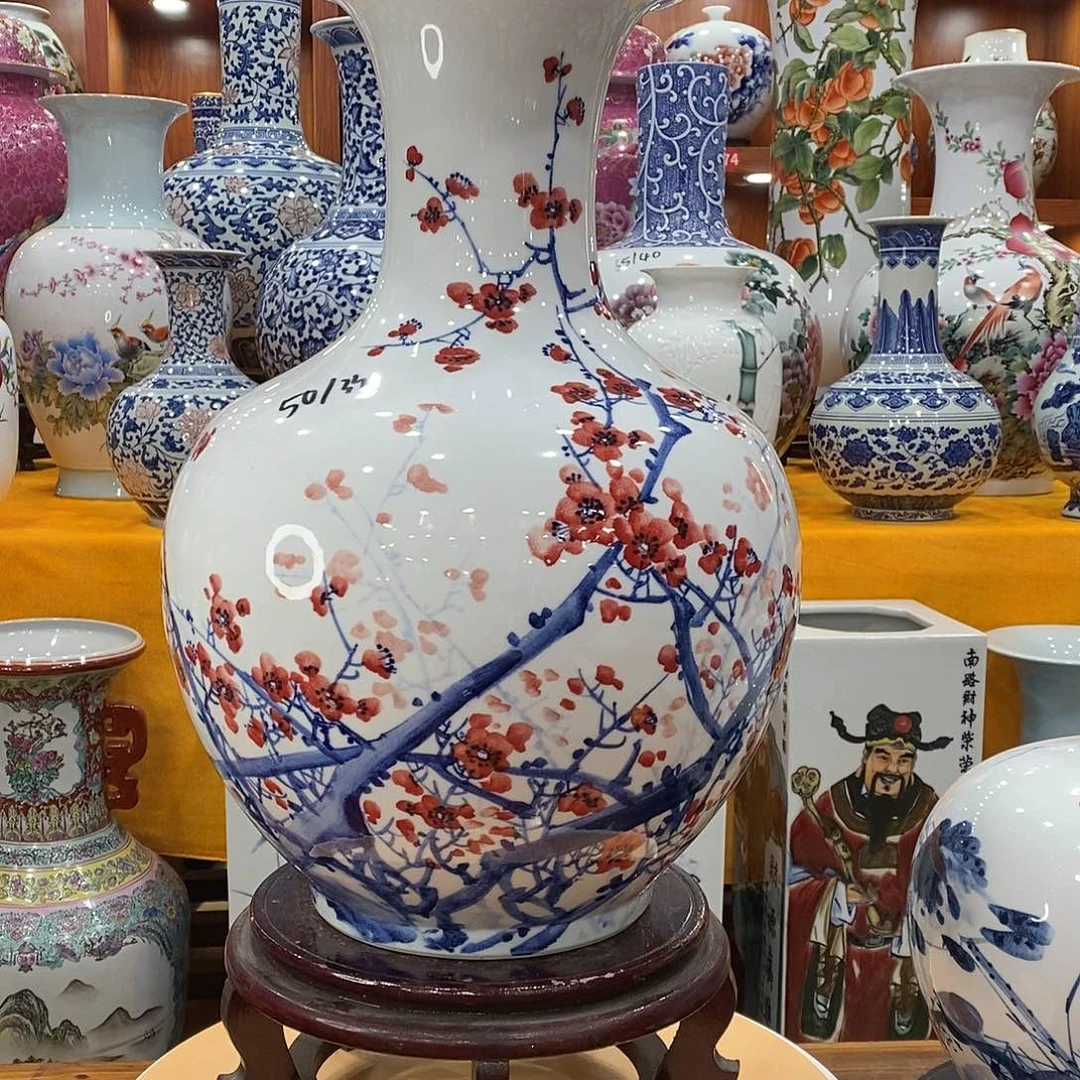 摆件电**哥景德镇陶瓷赏瓶