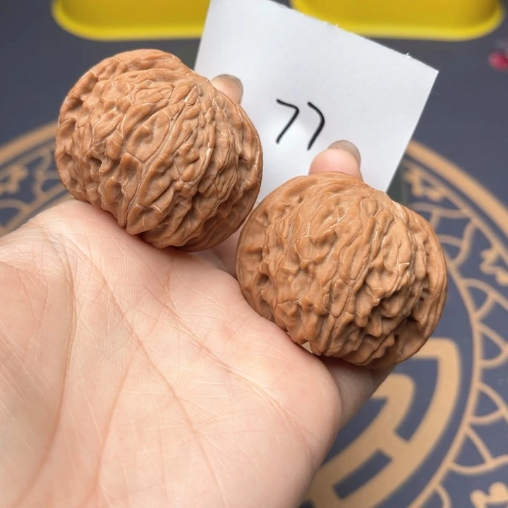 文玩核桃把件44磨盘