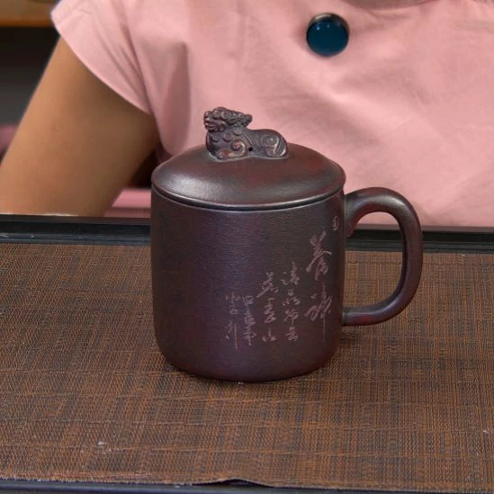 茶杯紫砂高货放漏