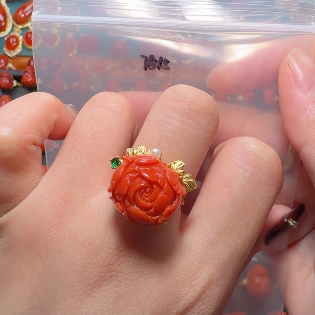 南红玛瑙南红银S925镶嵌