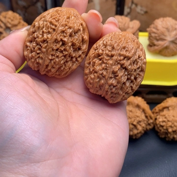 文玩核桃把件475蒜头35