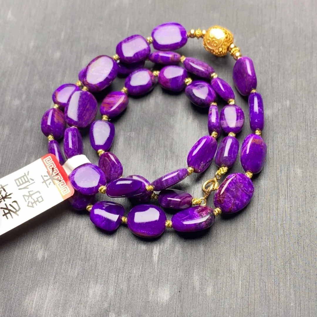 苏纪石（舒俱来）18K金镶嵌项链