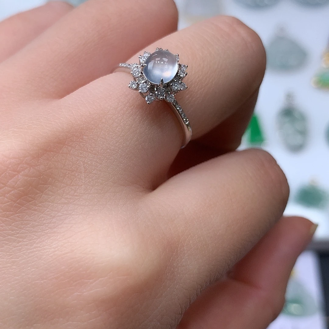 翡翠未镶嵌吊坠(不含链)戒指