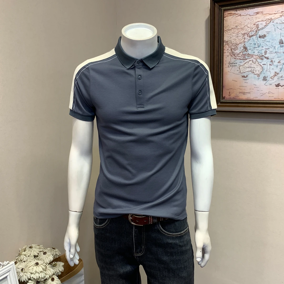 玛加西曼特夏季新款商务休闲短袖POLO衫男士韩版修身半袖T恤上衣t