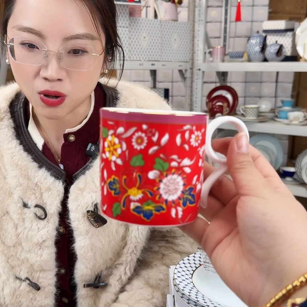 骨瓷高骨马克杯370ml一个外贸骨瓷