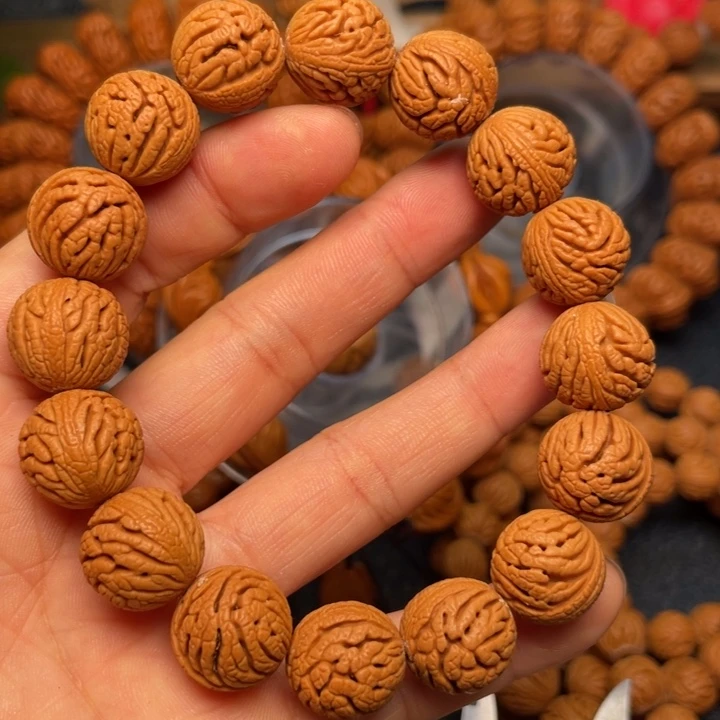 桃核手串龙纹桃核7