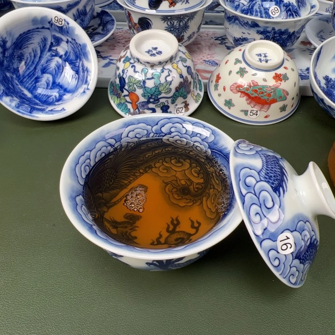 景德镇纯手工纯手绘茶具木木16