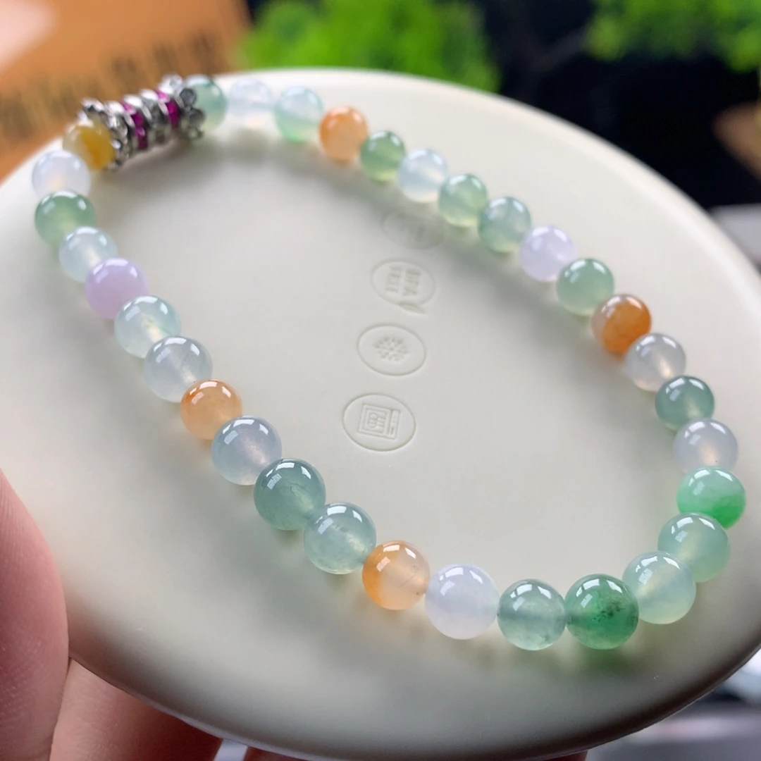 翡翠未镶嵌手链卡6