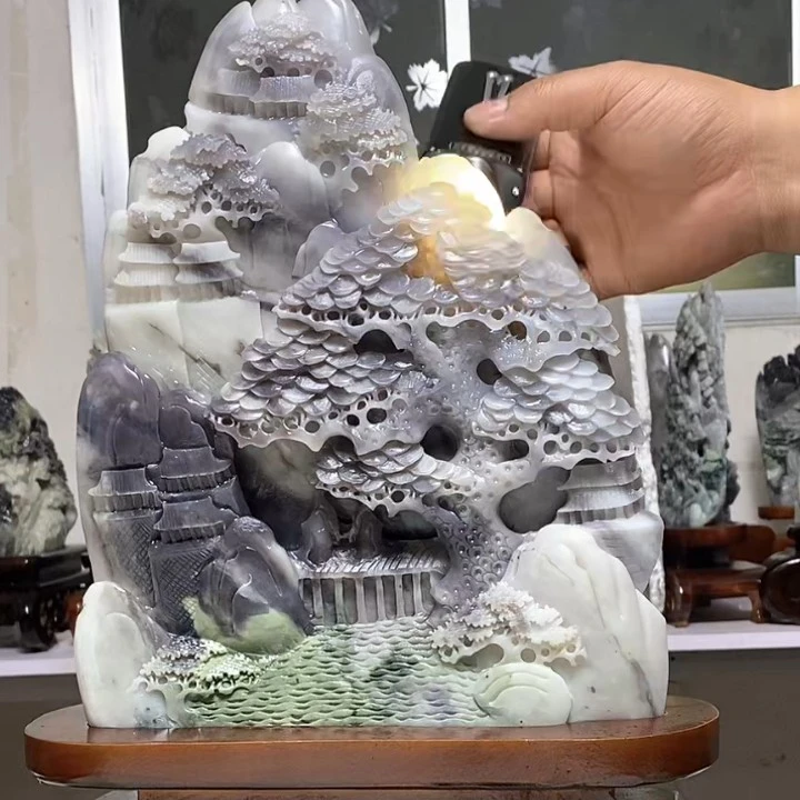 和田玉摆件摆件和田