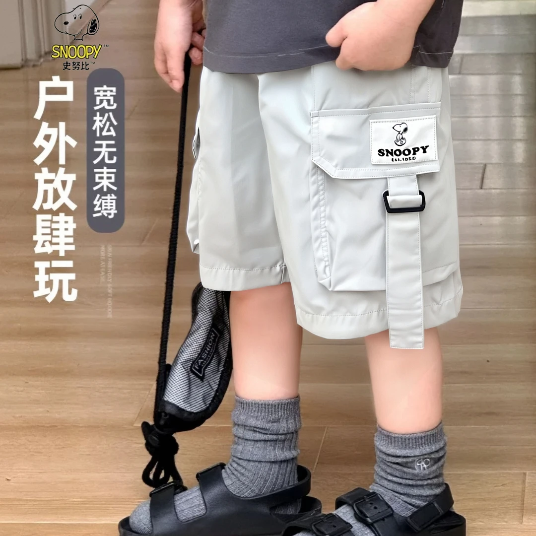 【品牌清仓福利】史努比工装短裤男中大童夏季休闲洋气百搭裤子