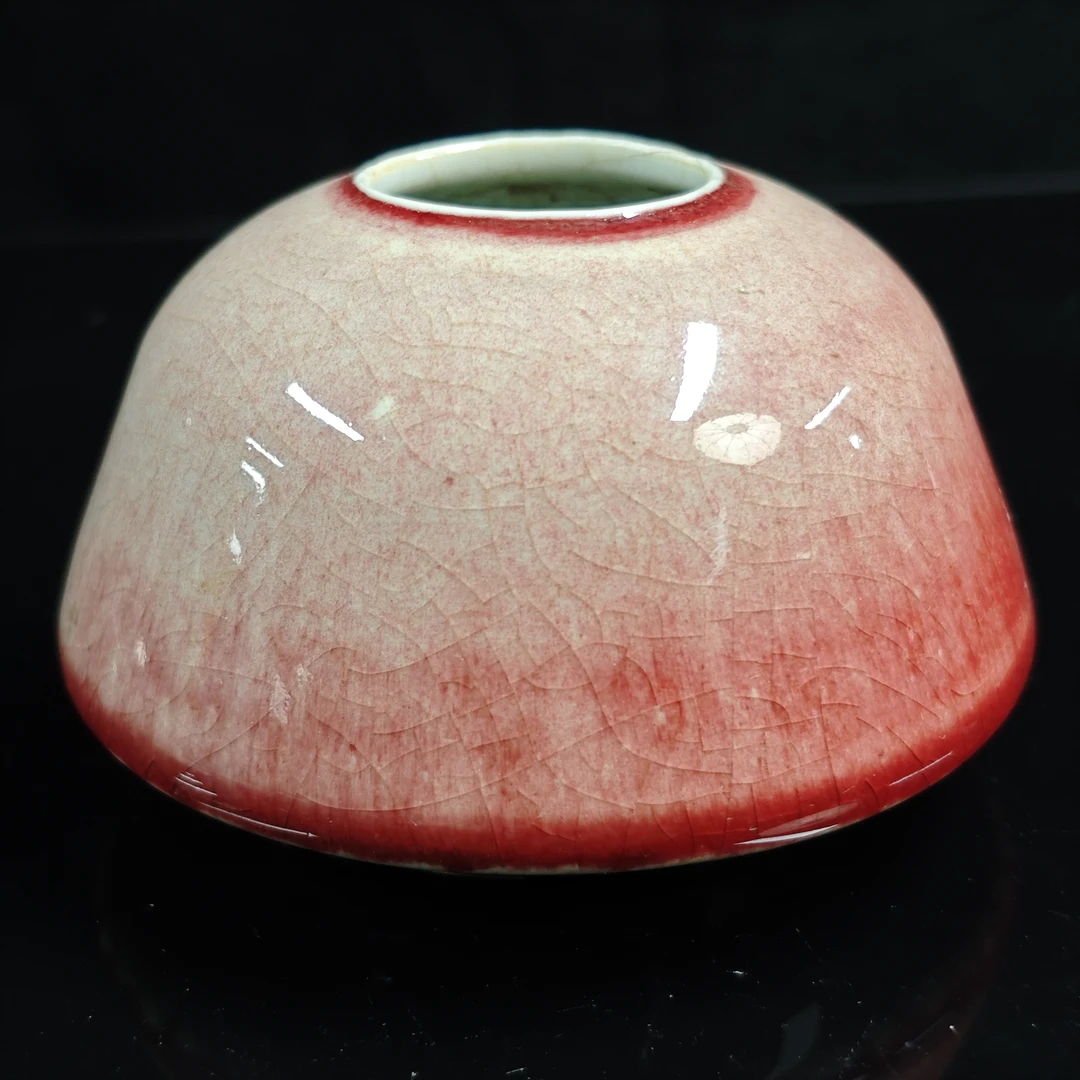 红釉太白尊陶瓷6660091-高度11.5公分，直径7公分