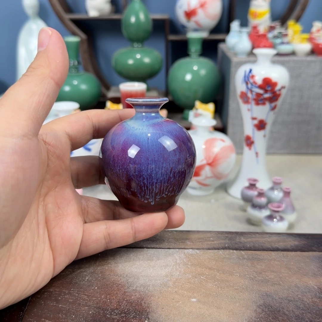 陶瓷手工小花器摆件