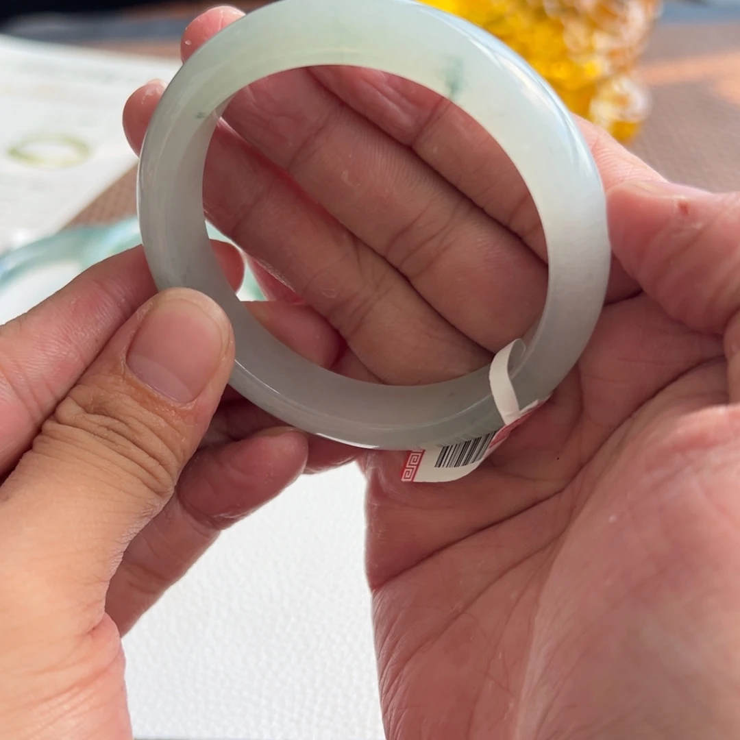 翡翠未镶嵌手镯36号 54.8