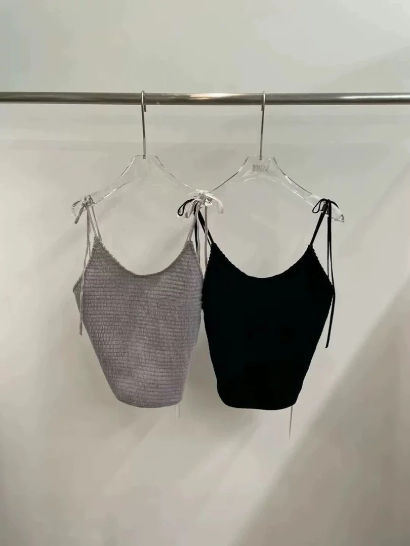 泡菜东大门（no退no换）mor*than丝绒吊带背心 叠穿百搭春夏打底