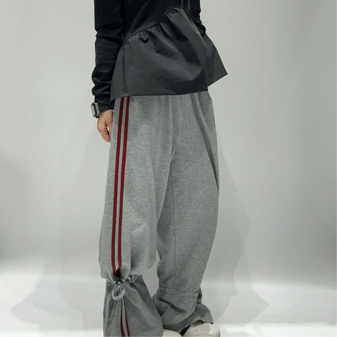 VIVISPLENDID19891#（定制款NO退NO换）原创可手脚减龄运动感花苞裤