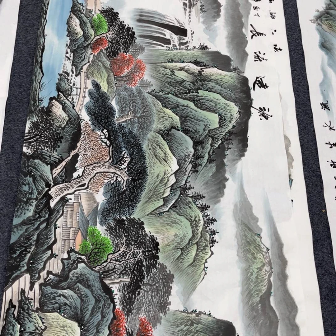 国画山水作品手绘
