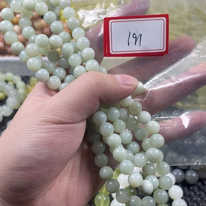 蛇纹石玉未镶嵌手链