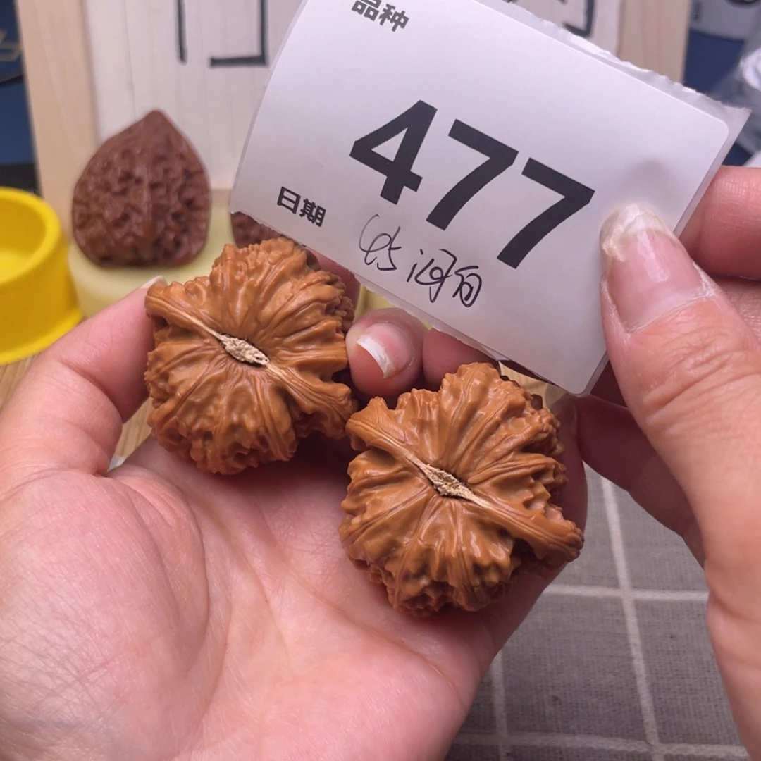 把件文玩核桃477号45闷白