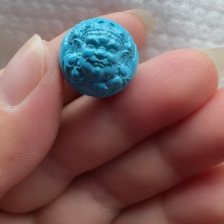 尺寸：17➕蓝黑天黄财圆珠一颗