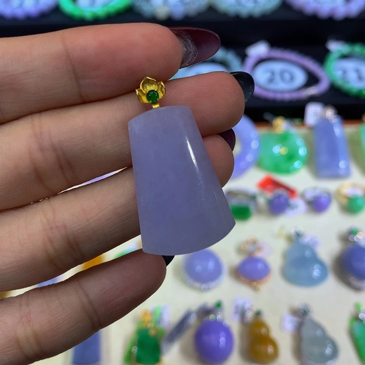 腊***新18K金镶嵌手链翡翠翡翠