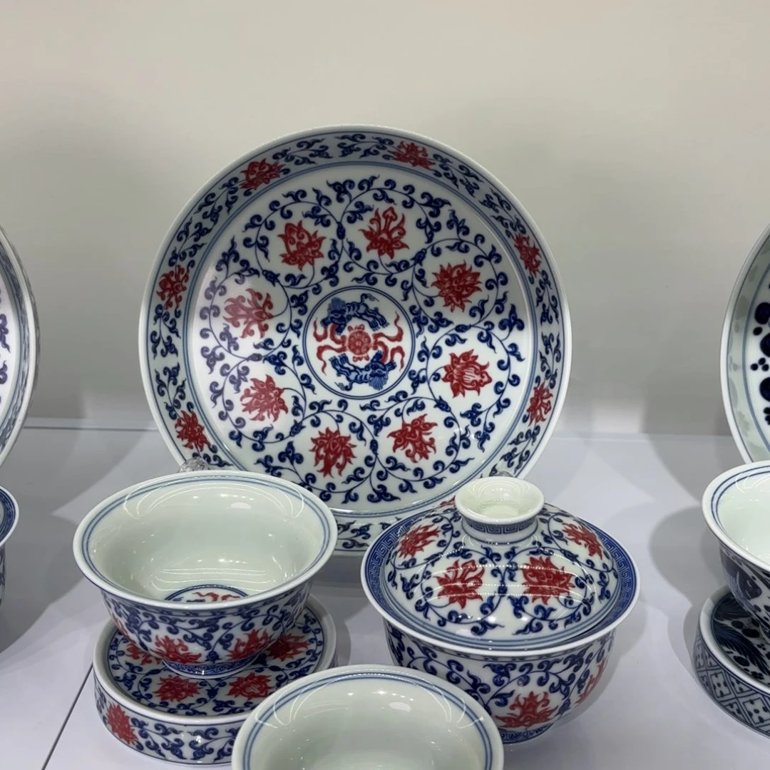 西***巴景德镇陶瓷五件套