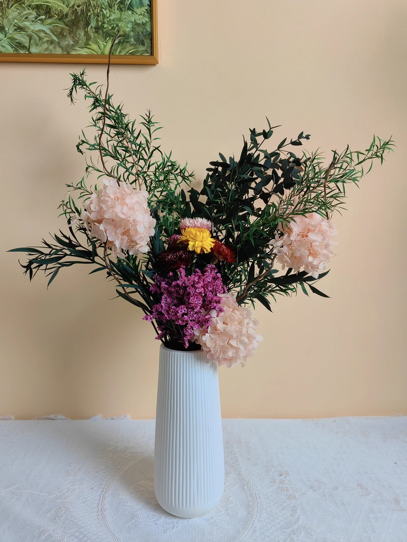 《朝梦》真花永生花组合花束家居摆件