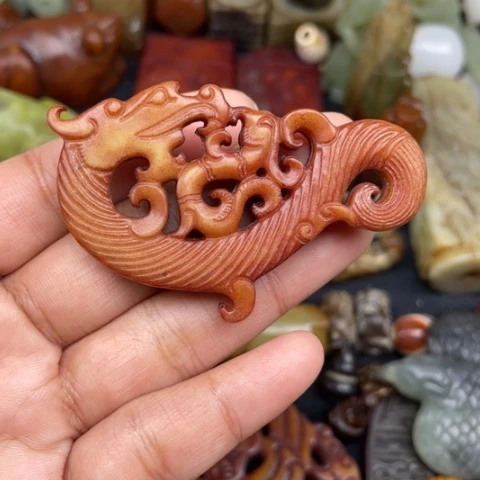 和田玉未镶嵌颈饰59