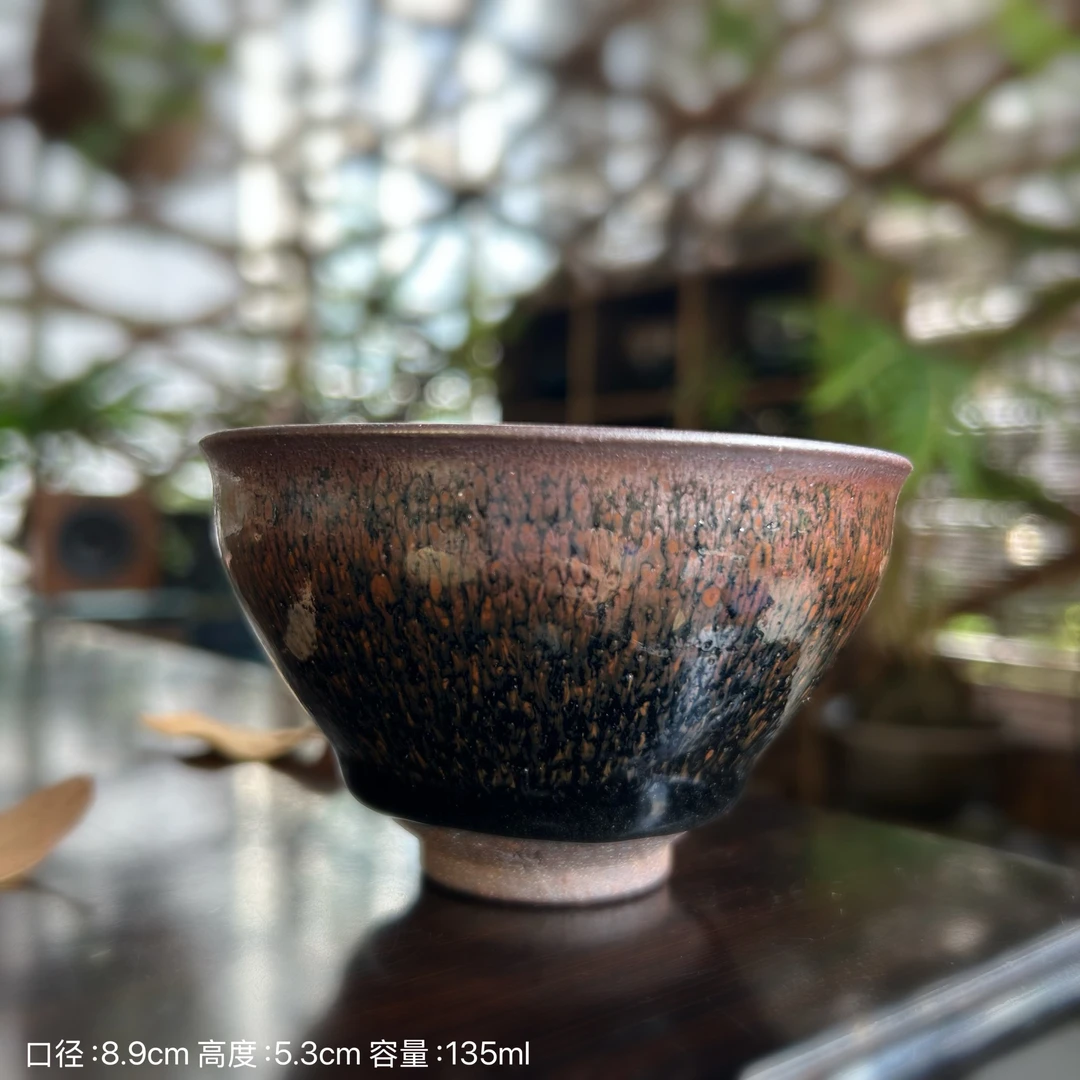 【估佬龙窑】龙窑柴烧 束口兔毫建窑建盏纯手工主人杯陶瓷茶具茶杯