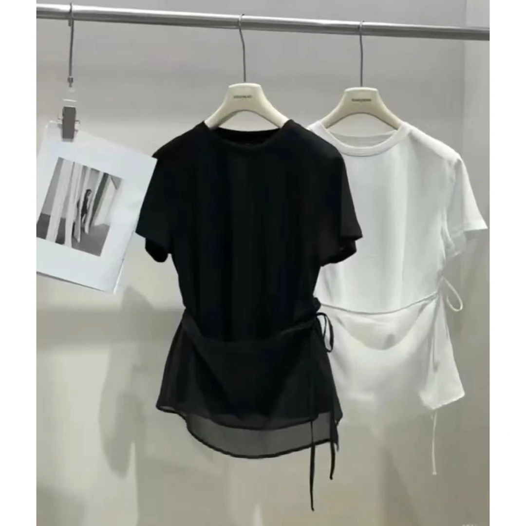 【仙仙推荐】tto百搭拼接下摆屁帘t恤28561