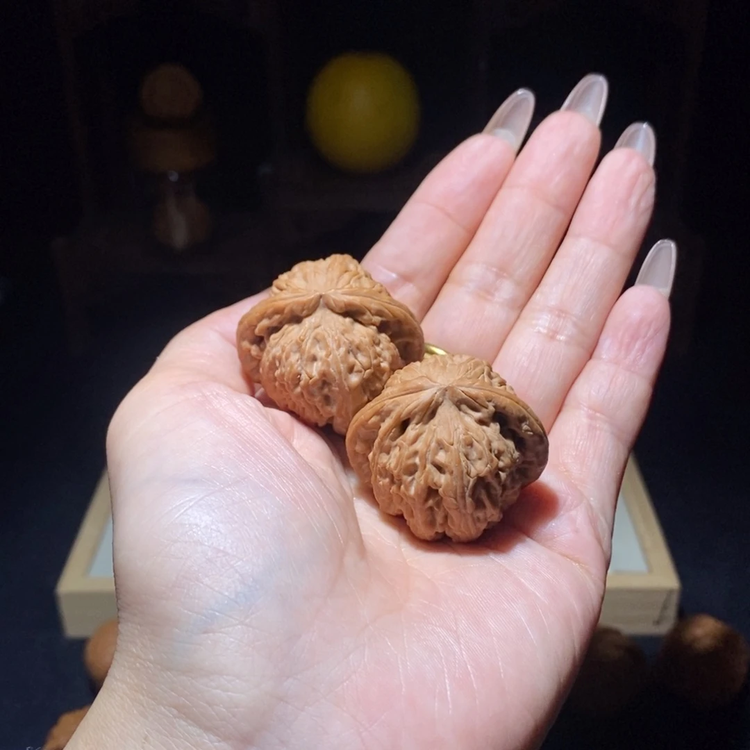 吊坠文玩核桃白狮子37