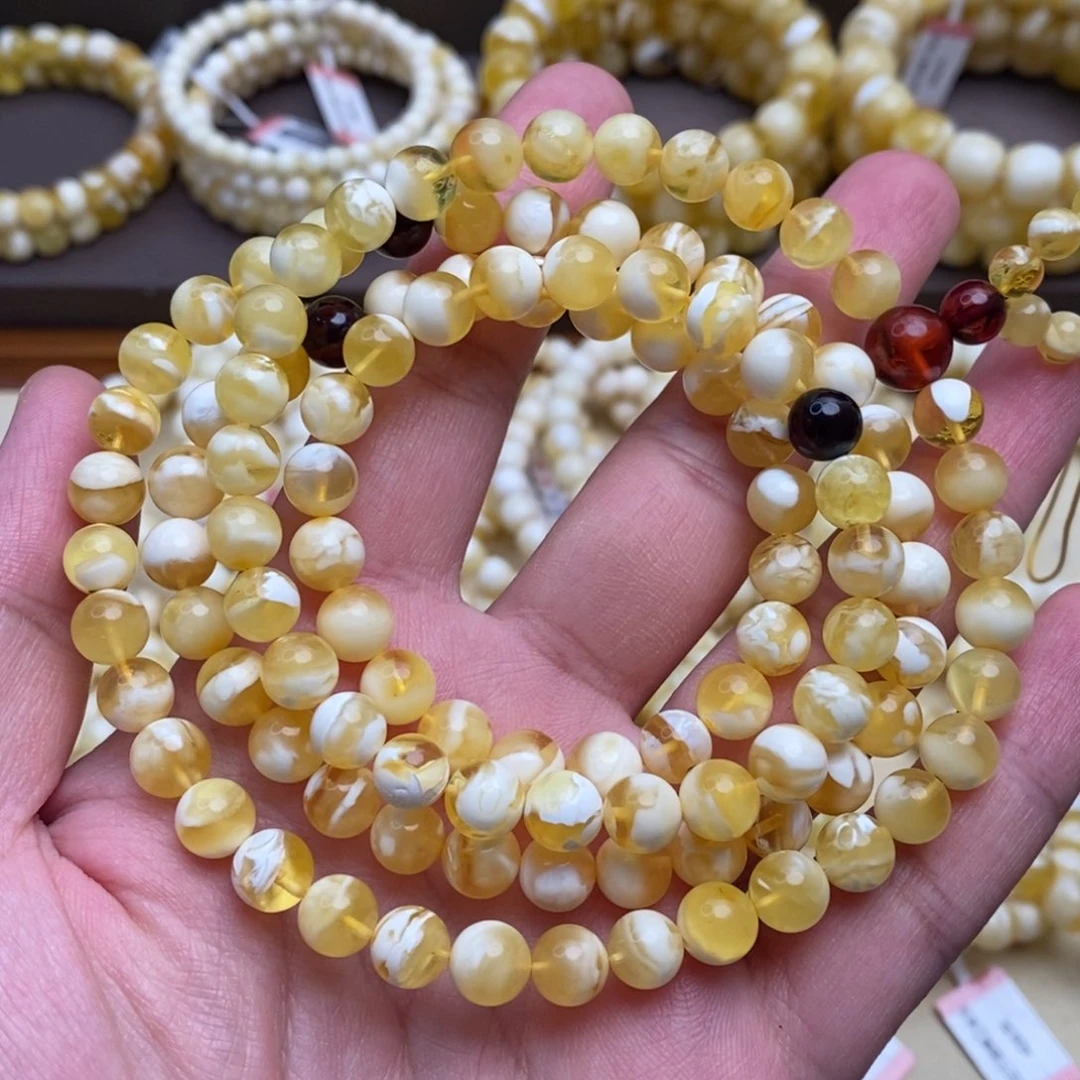 琥珀未镶嵌珠宝奇石7➕mm