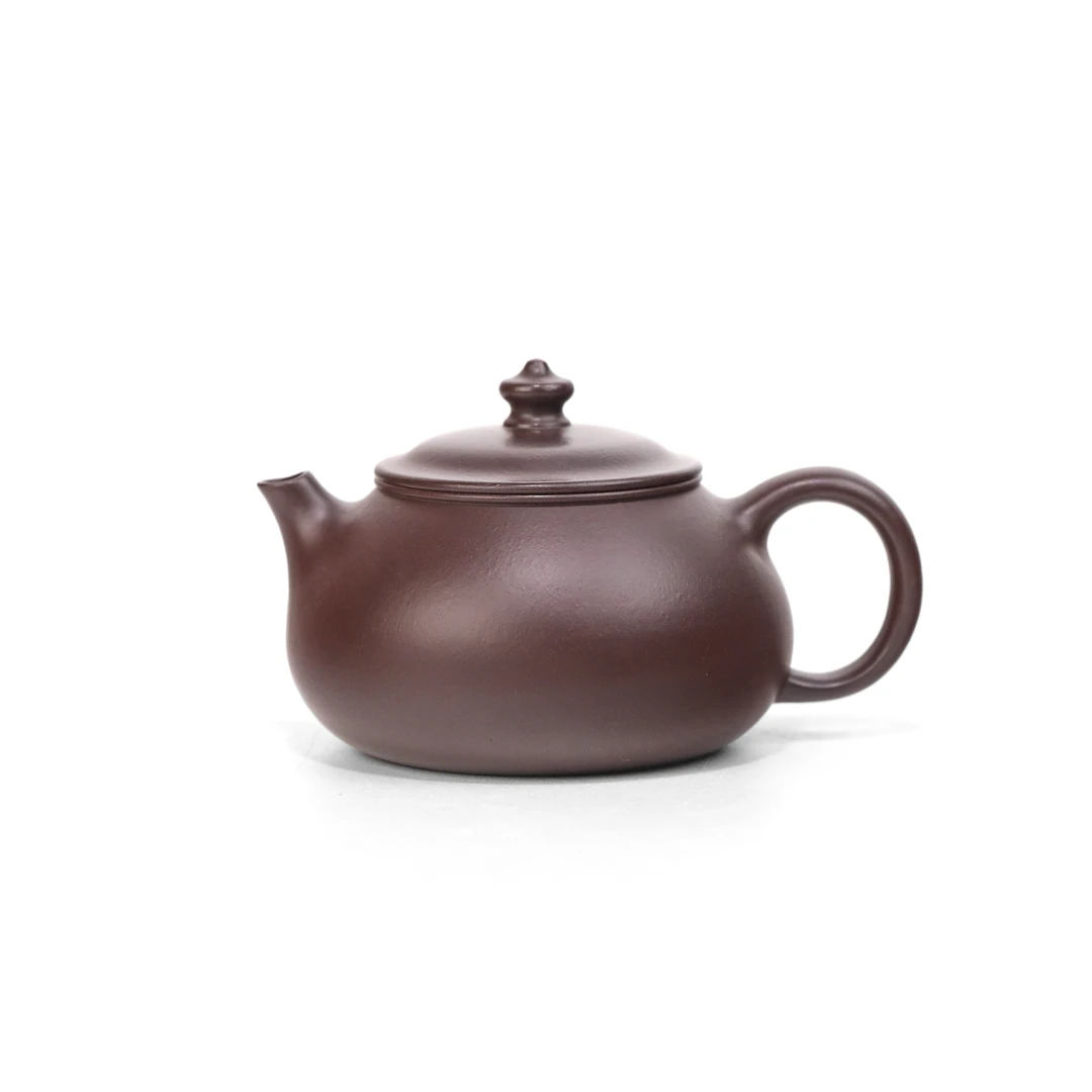 【活动补贴】ZJ寒江壶110cc老紫泥小品壶精品宜兴紫砂壶茶具茶器