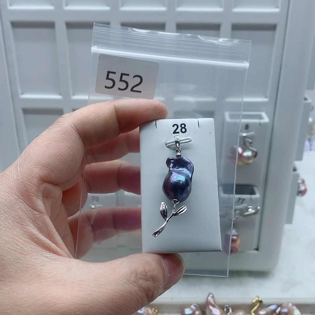 合金淡水珍珠吊坠(不含链)