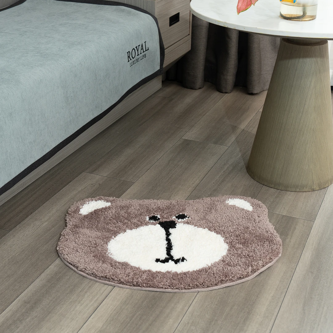 浴室地垫吸水防滑可爱卡通熊淋浴间门口垫进门垫卫生间脚垫可水洗