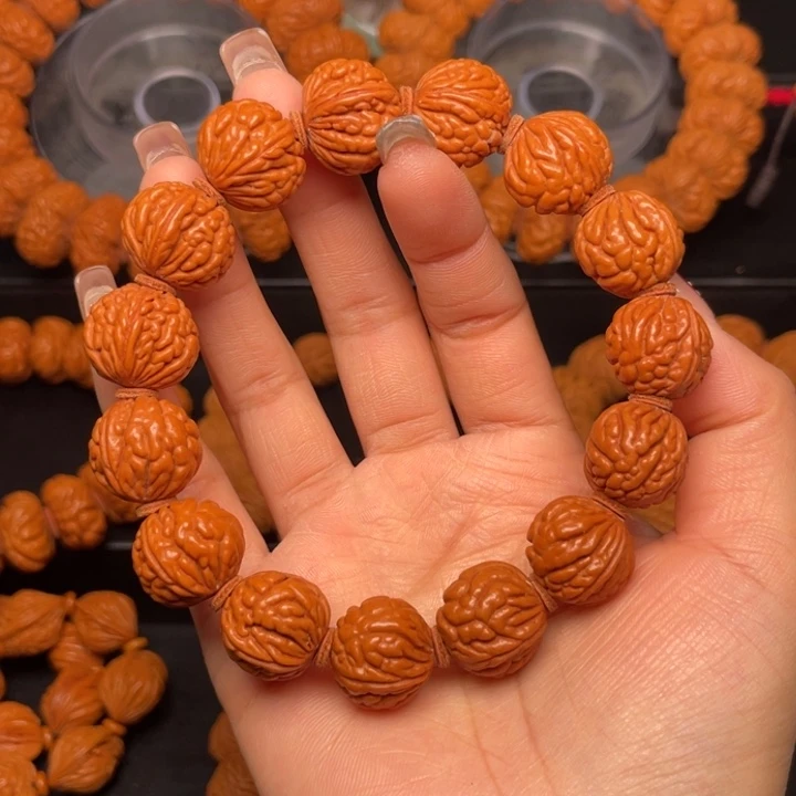 桃核手串17尺寸红魔荔枝（7号链接）