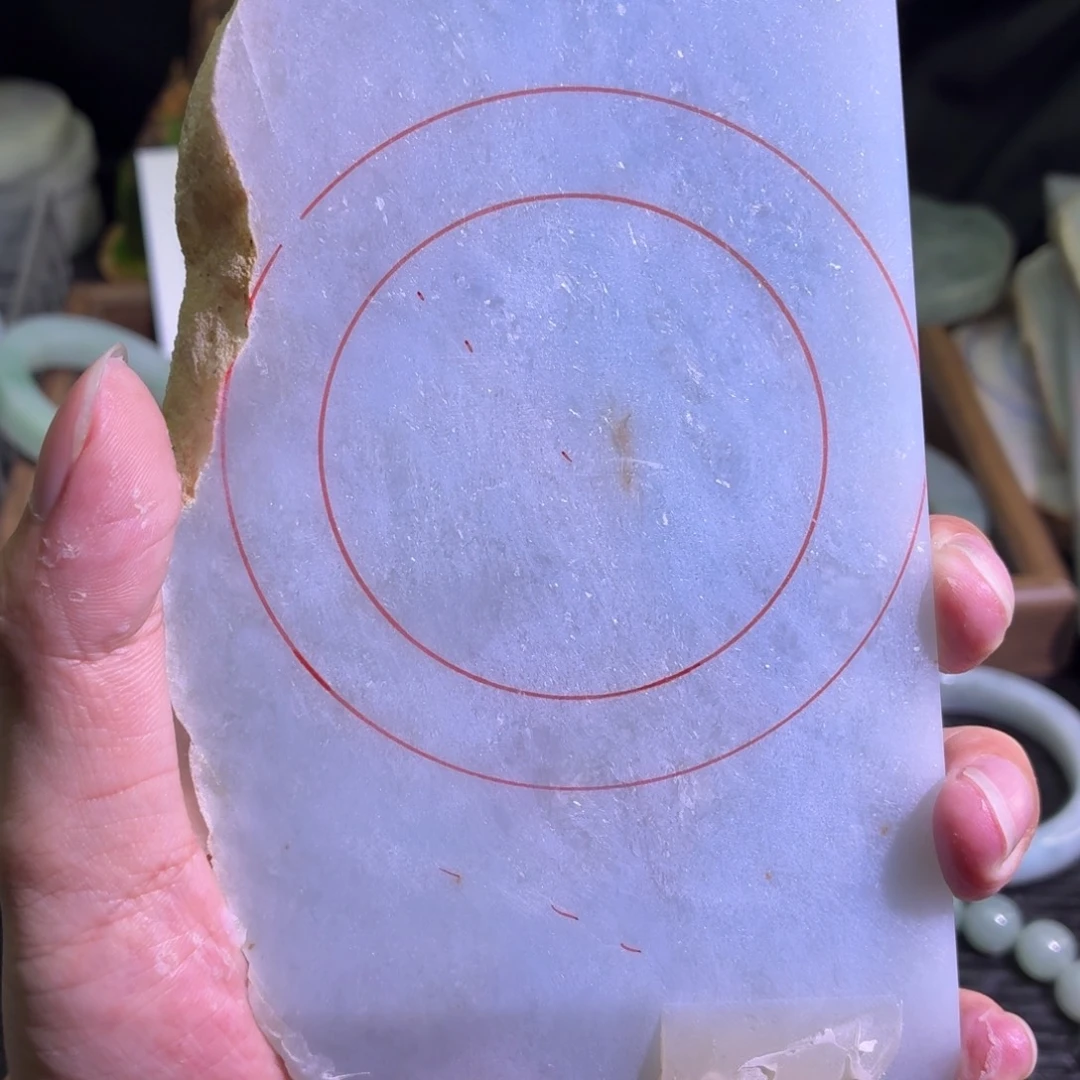 定制翡翠未镶嵌翡翠A货毛胚手镯定制