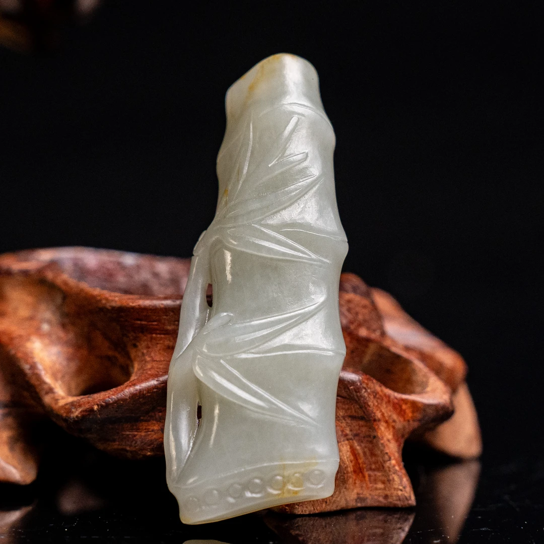 清代和田玉祝福挂坠