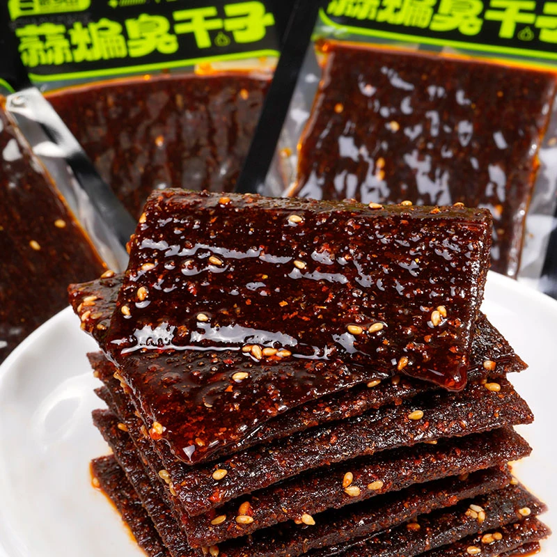 【思乡山】蒜香臭干子辣条童年记忆零食蒜煸臭干子湖南平江特产辣条