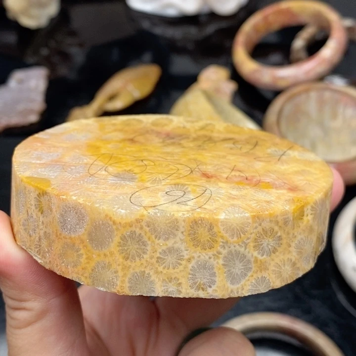 硅化珊瑚（珊瑚玉）手镯未镶嵌我****看