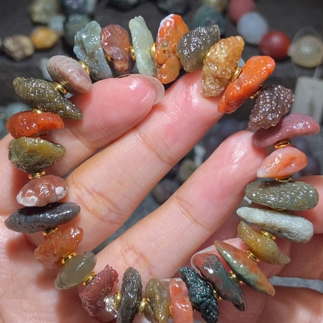 未镶嵌玛瑙/玉髓珠宝半成品