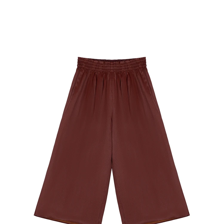 【丹云】周晓刚米粒纹8分裤红云纱阔腿裤CD2167893